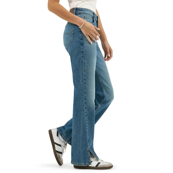 Lee Women's Heritage Mid Rise Bootcut, Size 14, Mid Rise, Fitted, Medium Wash - Picture 3 of 7